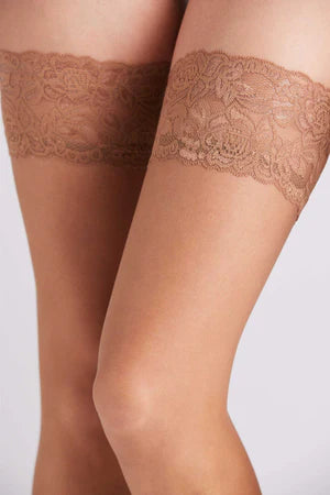 14216 Medias con liga 10 denier | Ysabel Mora